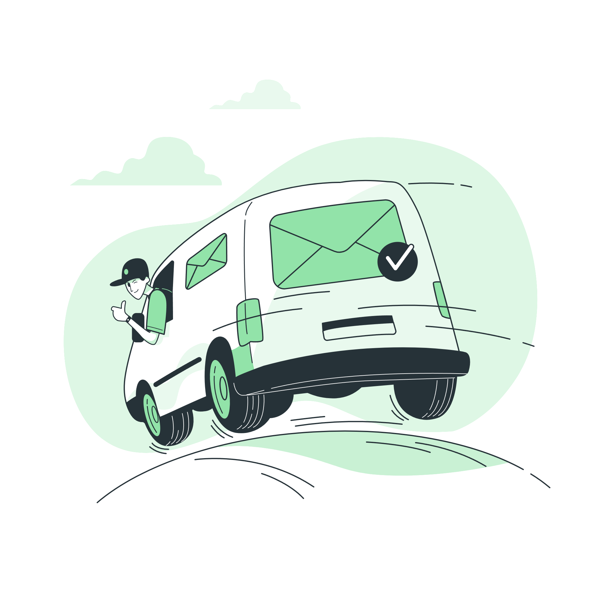 Doorstep Delivery Illustration